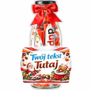 Prezent na mikołajki – personalizowane słodycze Kinder na Mikołaja w butelce
