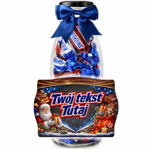 Prezent na mikołajki – Snickers, Milky Way słodycze na Mikołaja personalizowane w butelce