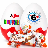 Prezent ze słodyczami na 6 urodziny dla dziewczynki, na 6 urodziny dla chłopca. Niespodzianka XXL. Słodki prezent na 6 rocznicę, na 6 lecie. Box, kosz