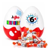 Personalizowany prezent ze słodyczami na 6 urodziny dla dziewczynki, 6 urodziny dla chłopca. Niespodzianka XL 20cm. Słodki kosz prezentowy na 6 lecie.