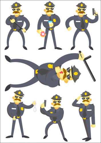 tatuaze-dla-dzieci-policjanci