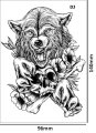 Tatuaz-tymczasowy-wilk-viking-zmywalny-wodny