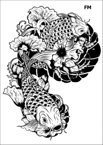 Tatuaz-zmywalny-ryby-zodiak