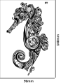 Tatuaz-tymczasowy-konik-morski-zmywalny-wodny