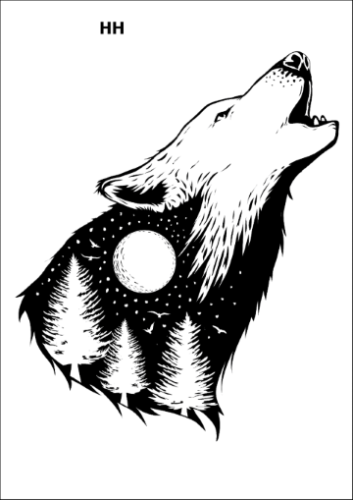Tatuaz-zmywalny-wilk