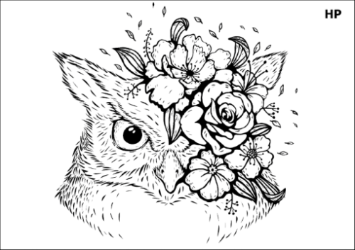 Tatuaz-zmywalny-damski-sowa