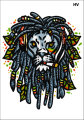 Tatuaz-zmywalny-lew-judy-rastafari