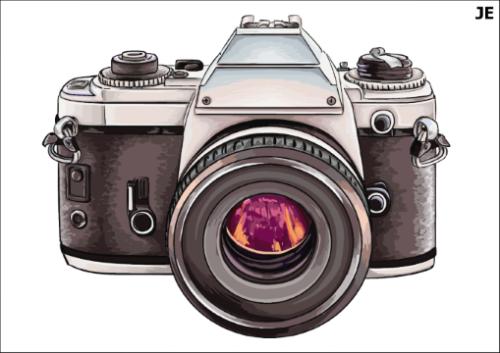 Tatuaz-zmywalny-aparat-fotograficzny