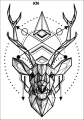 Tatuaz-zmywalny-geometryczny-jelen