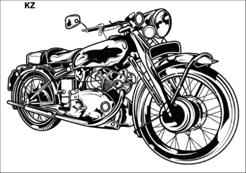 Tatuaz-zmywalny-motocykl-retro