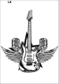 Tatuaz-zmywalny-gitara-elektryczna