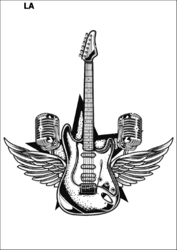 Tatuaz-zmywalny-gitara-elektryczna
