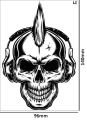 Tatuaz-tymczasowy-punk-czaszka-irokez-zmywalny-wodny