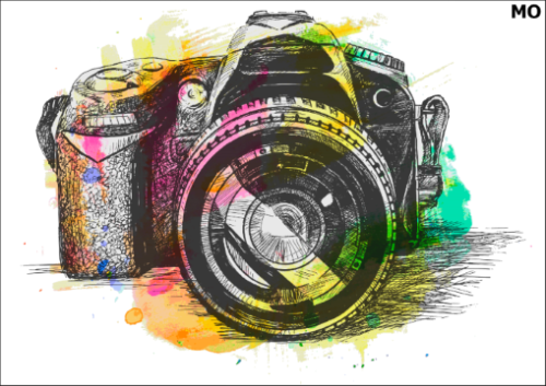 Tatuaz-zmywalny-aparat-fotograficzny
