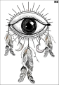 Tatuaz-zmywalny-oko-dreamcatcher