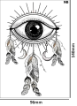 Tatuaz-tymczasowy-dream-catcher-zmywalny-wodny