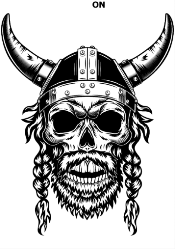 Tatuaz-zmywalny-czaszka-viking-nordycki