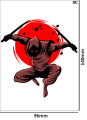 Tatuaz-tymczasowy-ninja-zmywalny-wodny