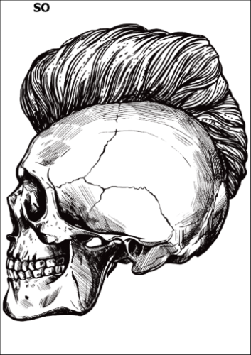 Tatuaz-zmywalny-punk-anarchia-czaszka