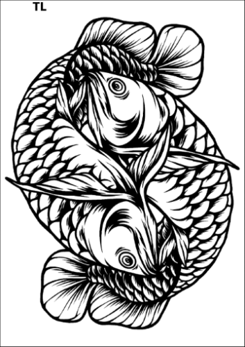 Tatuaz-zmywalny-ryby-zodiak