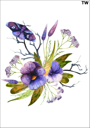 Tatuaz-zmywalny-kwiaty-motyl