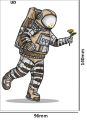 Tatuaz-tymczasowy-astronauta-zmywalny-wodny