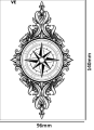 Tatuaz-tymczasowy-kompas-zmywalny-wodny