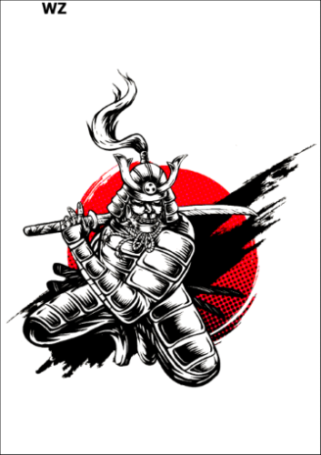 Tatuaz-zmywalny-samuraj