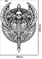 Tatuaz-tymczasowy-wiking-topor-zmywalny-wodny