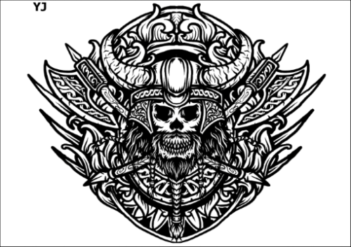 Tatuaz-zmywalny-nordycki-wiking