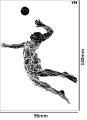 Tatuaz-tymczasowy-volleyball-zmywalny-wodny