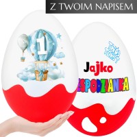 Personalizowane pudełko na roczek dla chłopca – Niespodzianka XL 20cm. Box na wyjątkowy prezent na roczek dla chłopczyka na pierwsze urodziny.