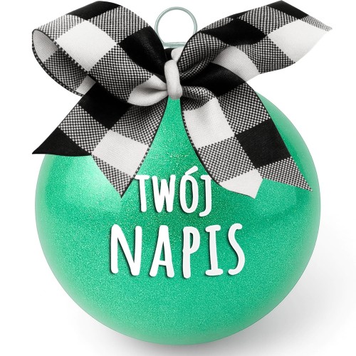 zielona-mietowa-bombka-z-imieniem-personalizowana