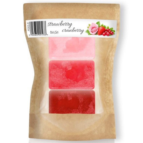 Woski-zapachowe-zestaw-roza-truskawka-zurawina