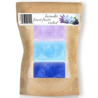 Woski zapachowe zestaw Lawenda Orchidea Owoce leśne 3x20g do kominka. Lavender Orchid Forest fruits woski do kominków. Lepsze niż sojowe i pszczele.