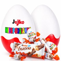 Wielkie, ogromne Jajko Niespodzianka XXL. Prezent, kosz ze słodyczami Kinder dla niej, dla niego, dziecka, szefa, nauczyciela, chłopaka i dziewczyny.
