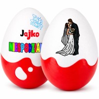 Ślubna Niespodzianka XXL z imionami Pary Młodej. Personalizowany, oryginalny, wyjątkowy, ciekawy prezent ślubny. Na ślub, rocznicę ślubu z grawerem.