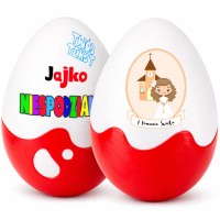 Jajko Komunijna Niespodzianka XXL Personalizowany prezent, pudełko z imieniem na pierwszą komunię świętą. Drobny, nietypowy upominek dla dziewczynki.