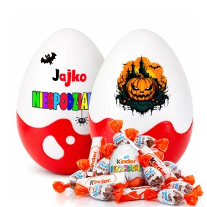 Słodycze, cukierki na Halloween dla dzieci i nie tylko. Niespodzianka XL 20cm z dynia na Halloween. Prezent na Halloween, pojemnik, koszyk na cukierki