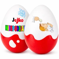 Jajko Niespodzianka XXL. Personalizowany prezent z imieniem dziecka na Chrzest. Oryginalny, pomysłowy, upominek na Chrzciny dla chłopca i dziewczynki.