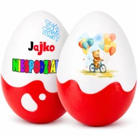 Personalizowany prezent na Dzień Dziecka – Jajko Niespodzianka XXL z imieniem. Prezent dla dziecka na urodziny, do przedszkola, zamiast zabawek.