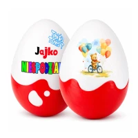 Personalizowany prezent na Dzień Dziecka – Jajko Niespodzianka 20cm z imieniem. Prezent dla dziecka na urodziny, do przedszkola, zamiast zabawek.