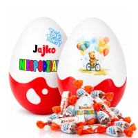 Personalizowany prezent na Dzień Dziecka – Jajko Niespodzianka 20cm ze słodyczami. Prezent dla dziecka na urodziny, do przedszkola, zamiast zabawek.