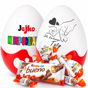 Słodki prezent na Dzień Taty - Niespodzianka XXL ze słodyczami Kinder. Prezent dla taty na Dzień Ojca, urodziny, święta… Dla Taty, który wszystko ma.