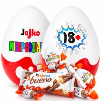 Słodki prezent na 18 urodziny dla chłopaka i dziewczyny Niespodzianka XXL ze słodyczami. Prezent na 18-stkę osiemnastkę dla córki, syna, chrześniaka.