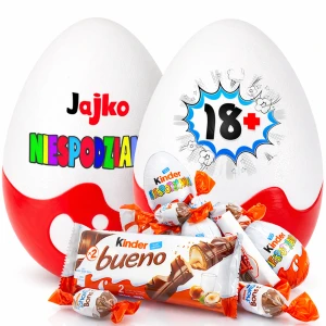 Słodki prezent na 18 urodziny dla chłopaka i dziewczyny Niespodzianka XXL ze słodyczami. Prezent na 18-stkę osiemnastkę dla córki, syna, chrześniaka.