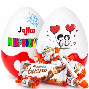 Personalizowany prezent na Dzień Chłopaka. Niespodzianka XXL z imieniem i słodyczami. Oryginalny pomysł na prezent dla chłopaka, męża i narzeczonego.