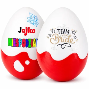 Personalizowany prezent na wieczór panieński Jajko Niespodzianka XXL. Prezent, podziękowania na wieczór panieński dla Panny Młodej, gości, dziewczyn.
