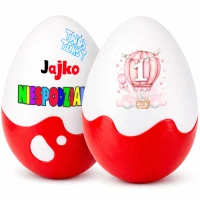 Personalizowany prezent na roczek dla dziewczynki Jajko Niespodzianka XXL. Pudełko na roczek dla dziewczynki na wyjątkowy prezent na pierwsze urodziny
