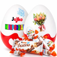 Personalizowany prezent na Dzień Kobiet – Niespodzianka XXL. Słodycze, czekoladki na Dzień Kobiet. Box, zestaw, kosz prezentowy dla żony, narzeczonej.